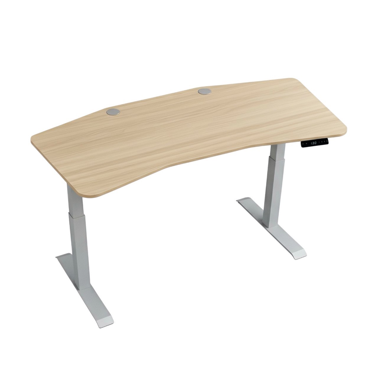 Стіл з електричним регулюванням висоти, двомоторний 2-ступеневий, із двома заглушками, 1800х900х718-1223мм, НІКАН ГРУП (69904)